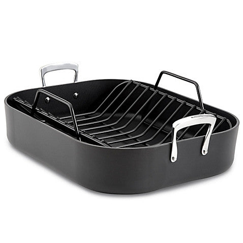 All-Clad B1 Hard Anodized Nonstick Roaster with Rack